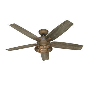 Hampshire 52 inch Weathered Copper with Grey Pine Blades Ceiling Fan