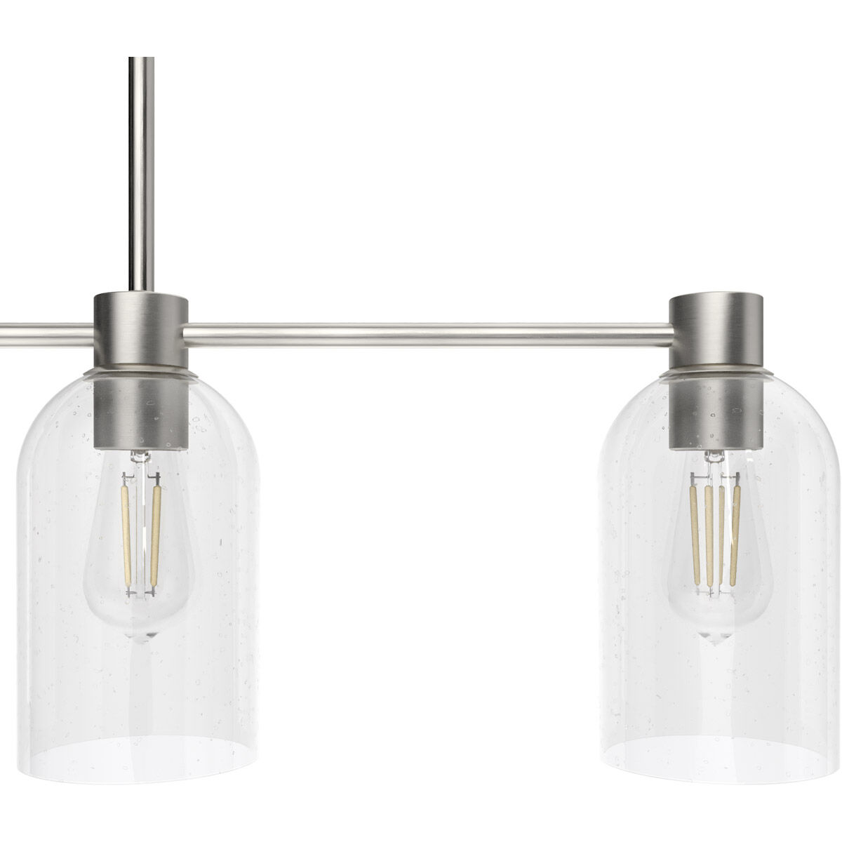 Lochemeade 4 Light 38 inch Brushed Nickel Linear Chandelier Ceiling Light