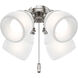 Fan Accessory 4 Light Brushed Nickel Fan Light Kit Fitter