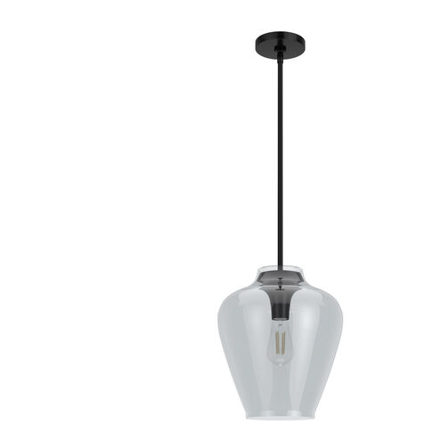 Vidria 1 Light 12 inch Matte Black Pendant Ceiling Light