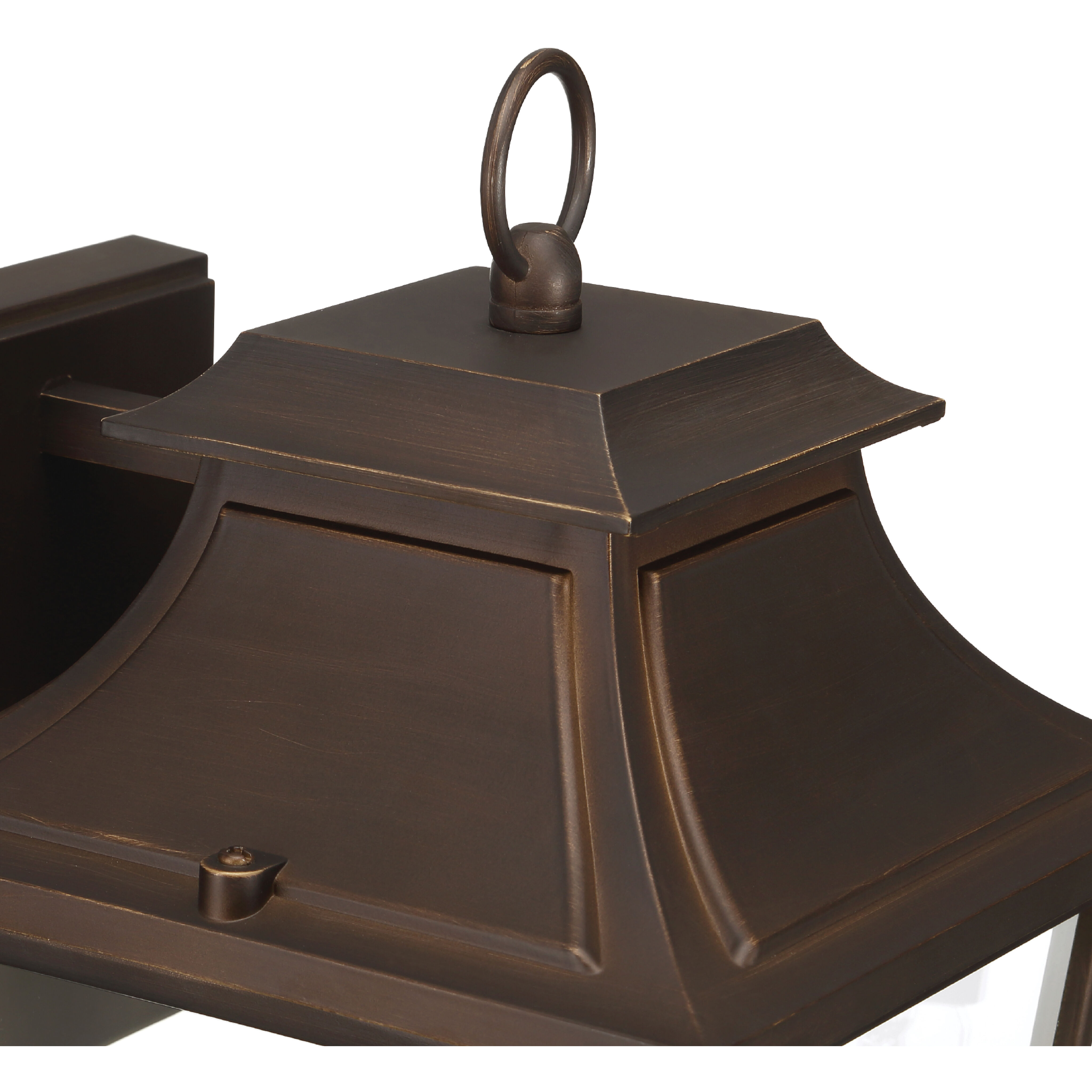 Spring Cove 3 Light 16.5 inch Matte Bronze Outdoor Wall Lantern, Large