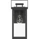 Timbergrove 1 Light 14.25 inch Matte Black Outdoor Wall Light, Medium