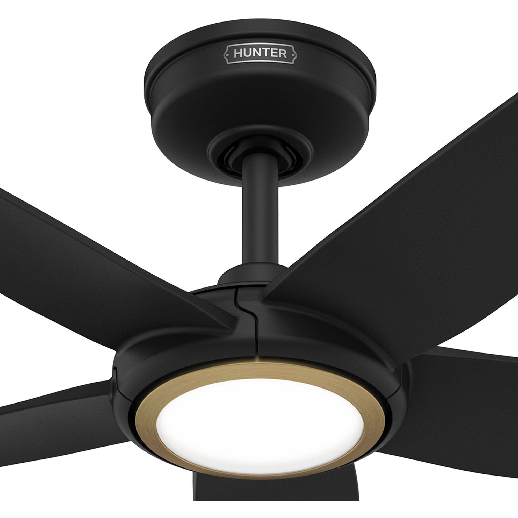 Zentech 44 inch Matte Black Outdoor Ceiling Fan