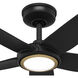 Zentech 44 inch Matte Black Outdoor Ceiling Fan