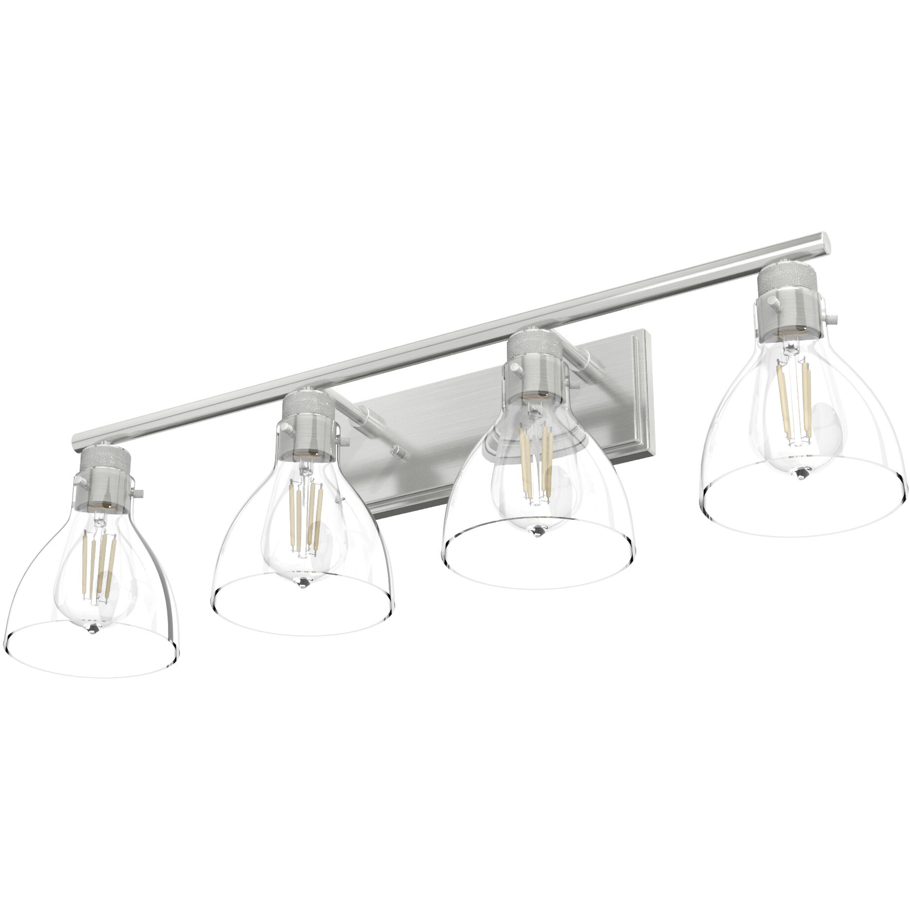 Van Nuys 4 Light 32 inch Brushed Nickel Vanity Light Wall Light