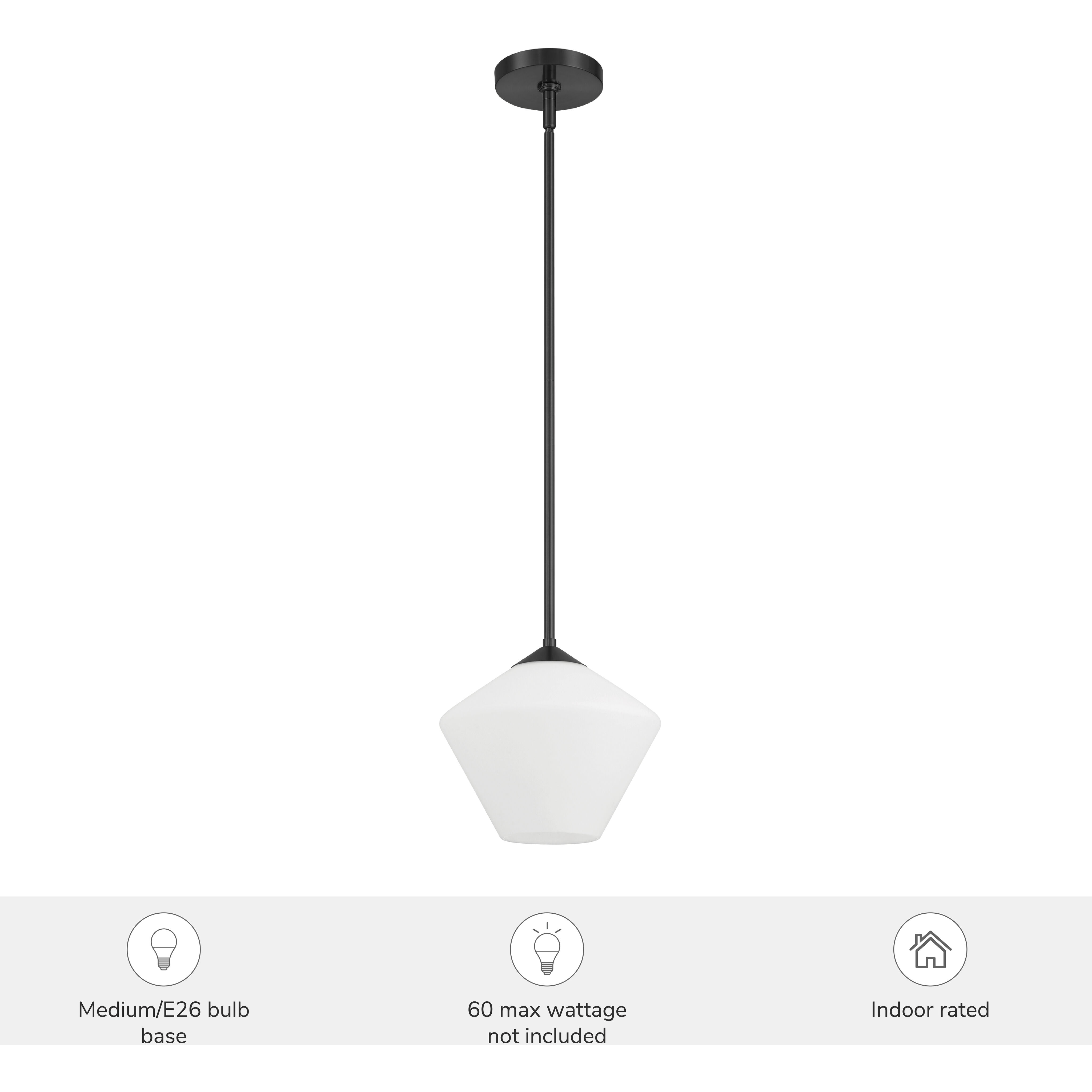 Celestial Valley 1 Light 10 inch Matte Black Pendant Ceiling Light, Small
