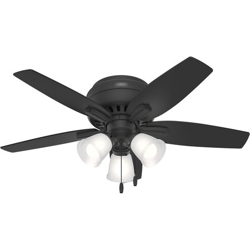 Newsome 42 inch Matte Black with Dark Gray Oak/Matte Black Blades Ceiling Fan