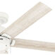 Erling 52 inch Matte White with Bleached Alder/Fresh White Blades Ceiling Fan