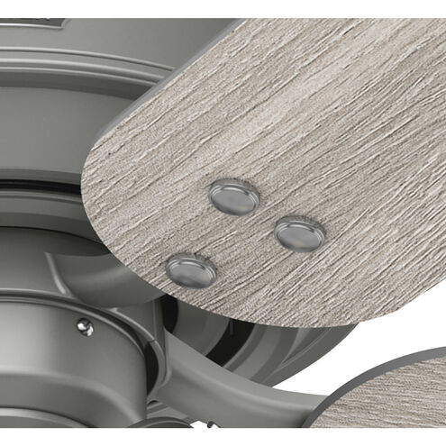 Shady Grove 52 inch Matte Silver with Light Gray Oak/Warm Grey Oak Blades Ceiling Fan