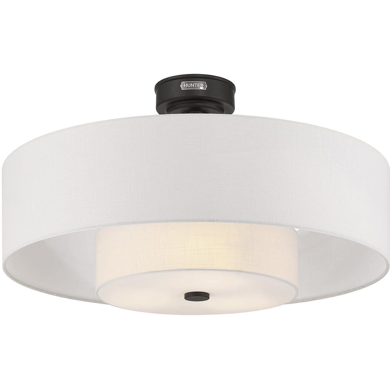 Brookside 30 inch Matte Black with Fresh White Blades Ceiling Fan