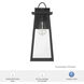 Ivory Dusk 1 Light 18 inch Matte Black Outdoor Wall Light, Large