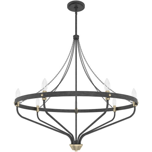 Merlin 7 Light 30 inch Rustic Iron Chandelier Ceiling Light