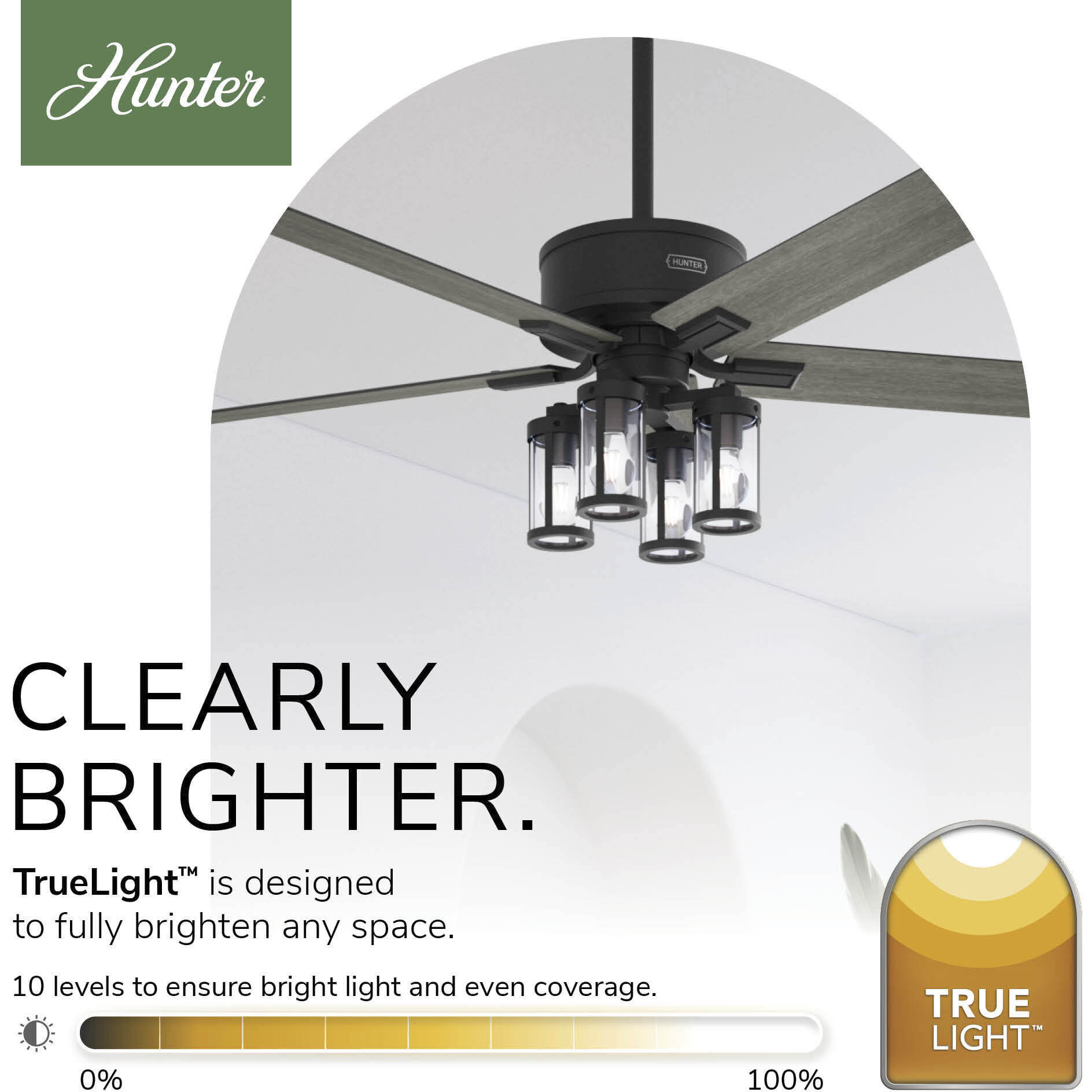 Astwood II 52 inch Matte Black with Dark Gray Oak and Matte Black Blades Ceiling Fan