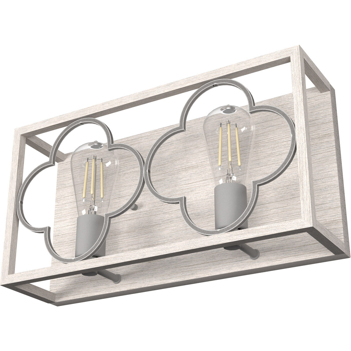 Gablecrest 2 Light 17 inch Distressed White and Painted Concrete Vanity Light Wall Light