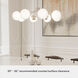 Hepburn 8 Light 40 inch Brushed Nickel Chandelier Ceiling Light, Extra Large