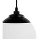 Hepburn 3 Light 7.25 inch Matte Black Linear Cluster Pendant Ceiling Light, Medium