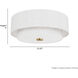 Brookside 2 Light 13.25 inch Luxe Gold Flush Mount Ceiling Light, Medium