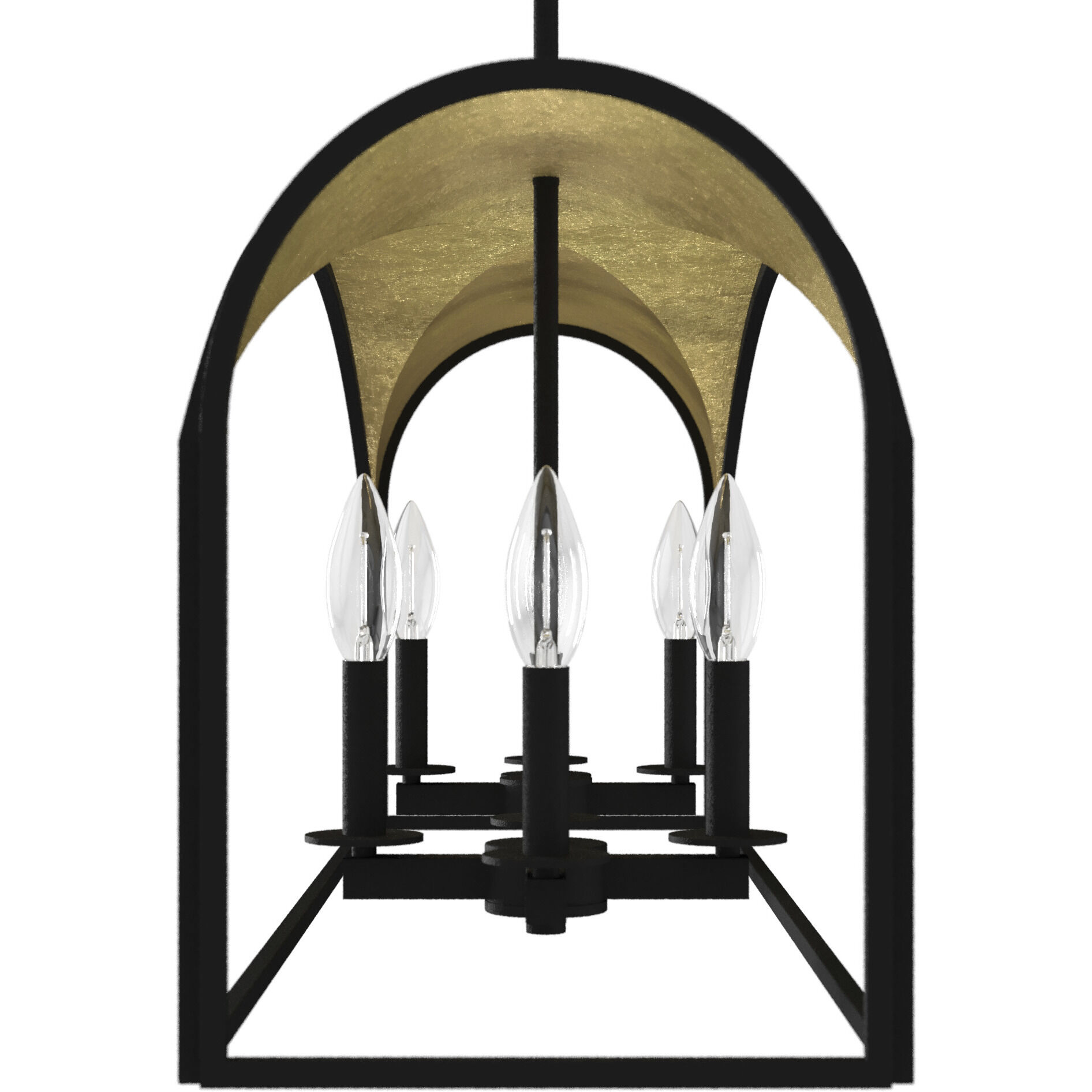 Dukestown 8 Light 41 inch Natural Iron Linear Chandelier Ceiling Light