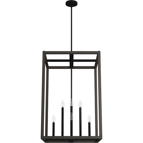 Squire Manor 4 Light 22 inch Matte Black Pendant Ceiling Light