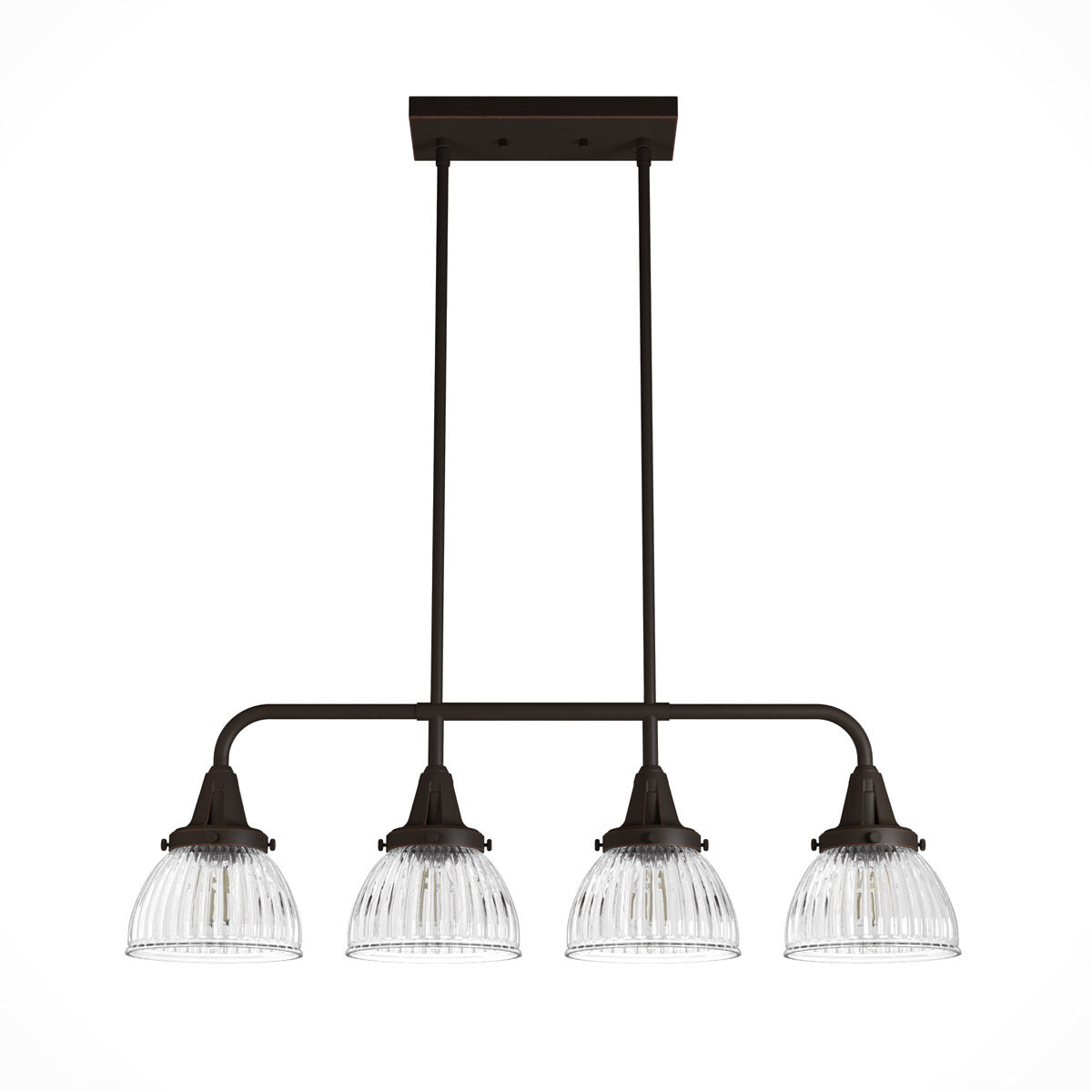 Cypress Grove 4 Light 33 inch Onyx Bengal Linear Chandelier Ceiling Light