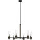 River Mill 6 Light 30 inch Rustic Iron Chandelier Ceiling Light