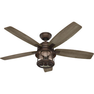 Coral Bay 52 inch Weathered Copper with Grey Pine/Drifted Oak Blades Outdoor Ceiling Fan