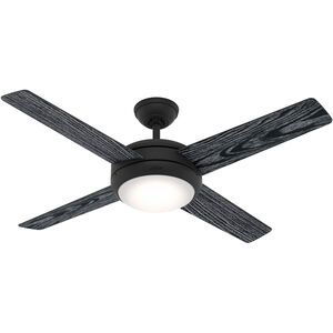 Marconi 52 inch Matte Black with Salted Black/Matte Black Blades Ceiling Fan