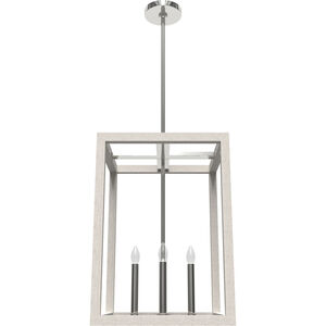 Squire Manor 4 Light 15 inch Distressed White Pendant Ceiling Light