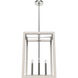 Squire Manor 4 Light 15 inch Distressed White Pendant Ceiling Light