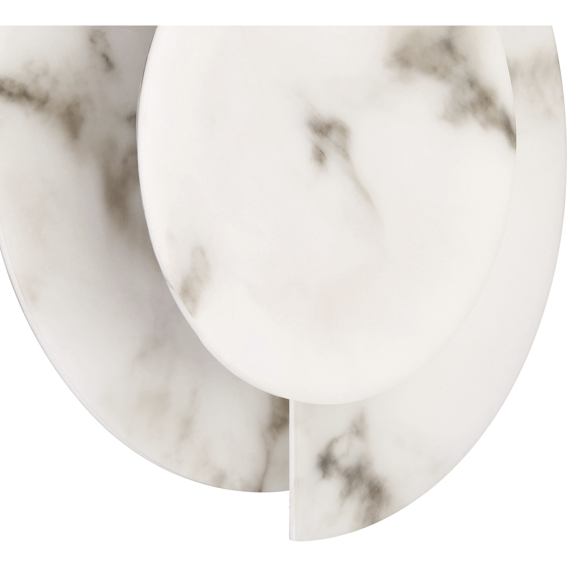 Opaline Crest 1 Light 8 inch Cast Alabaster and Luxe Gold Sconce Wall Light, Medium