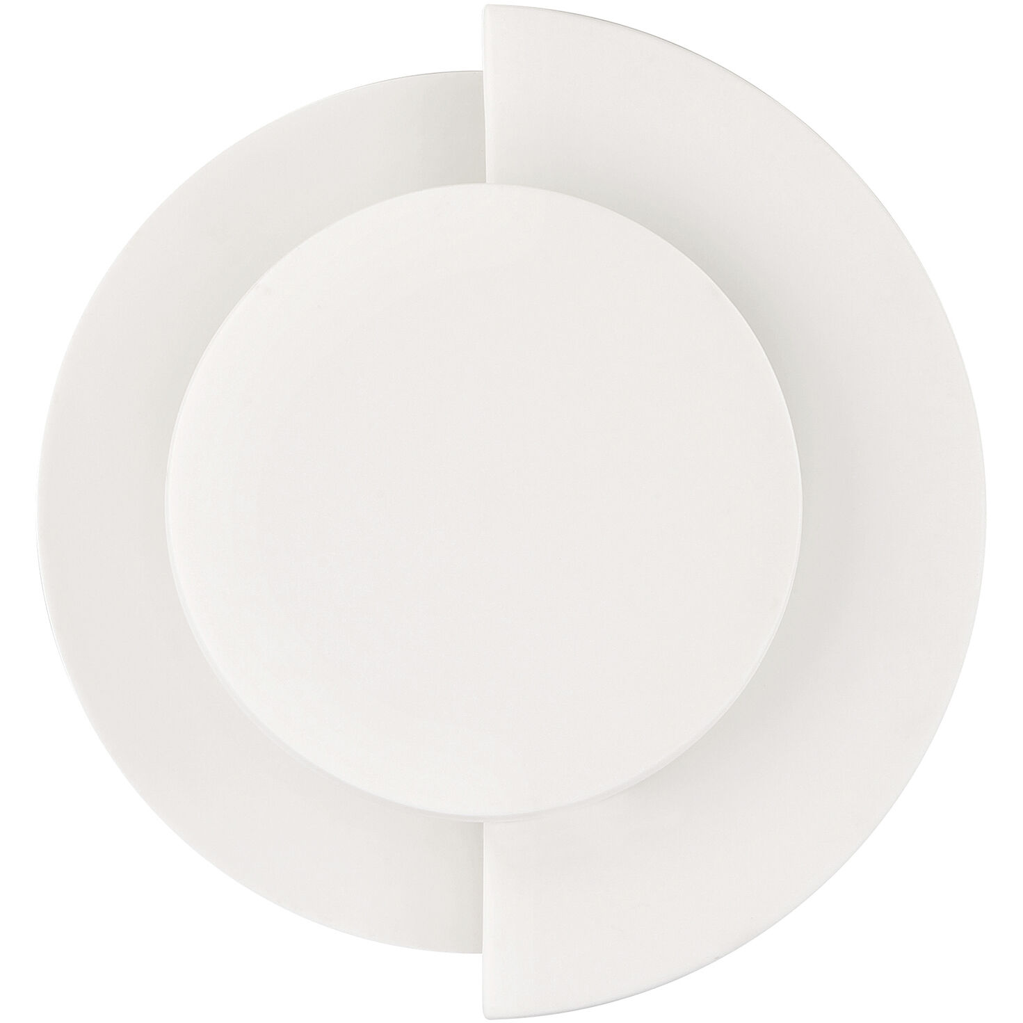 Opaline Crest 1 Light 8 inch Matte White Ceramic and Luxe Gold Sconce Wall Light, Medium