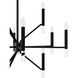 Sunjai 12 Light 40 inch Matte Black Chandelier Ceiling Light