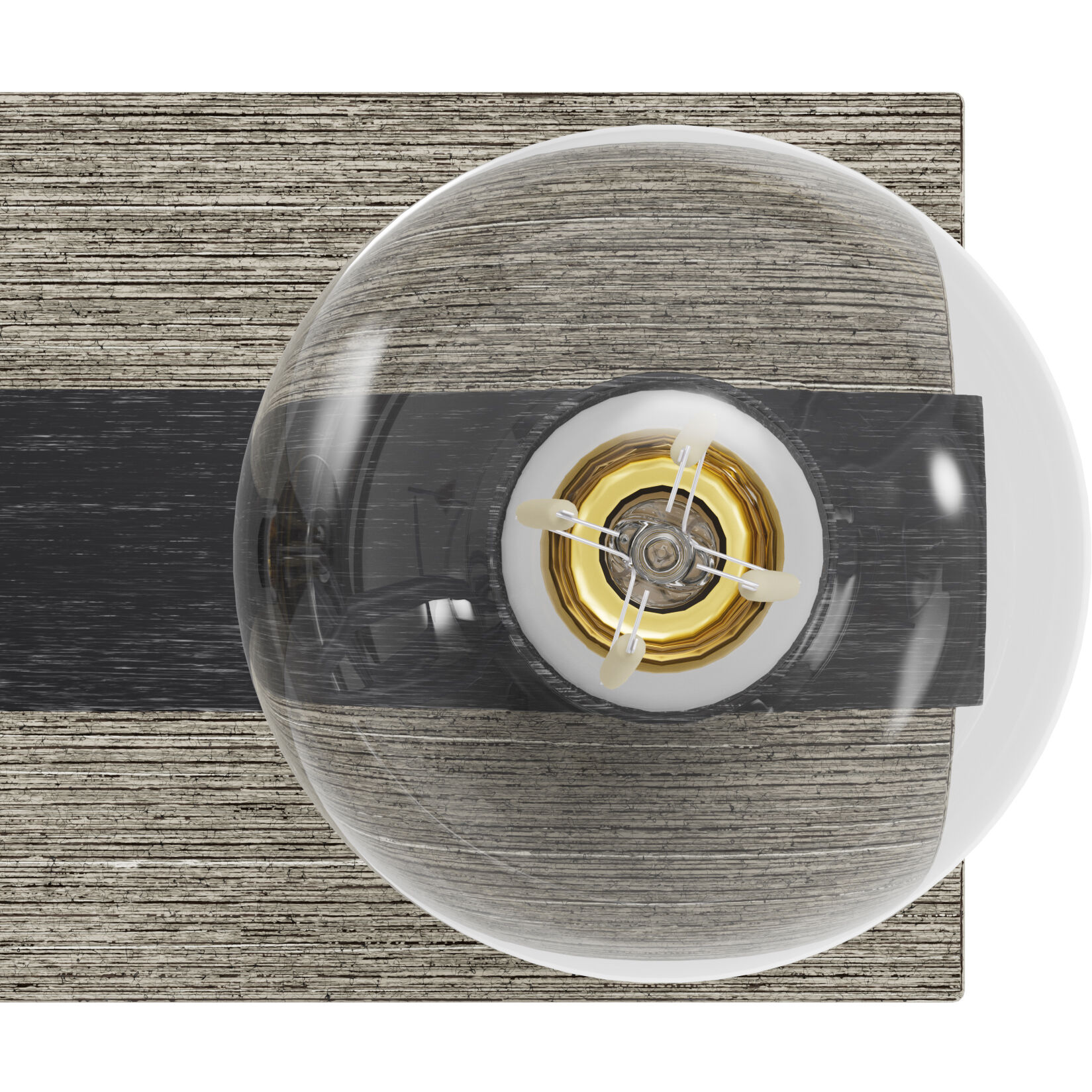 Donelson 7 Light 36 inch Brushed Iron and Barnwood Vanity Light Wall Light, Extra Large