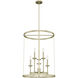 Briargrove 6 Light 22 inch Painted Modern Brass Foyer Pendant Ceiling Light, Large