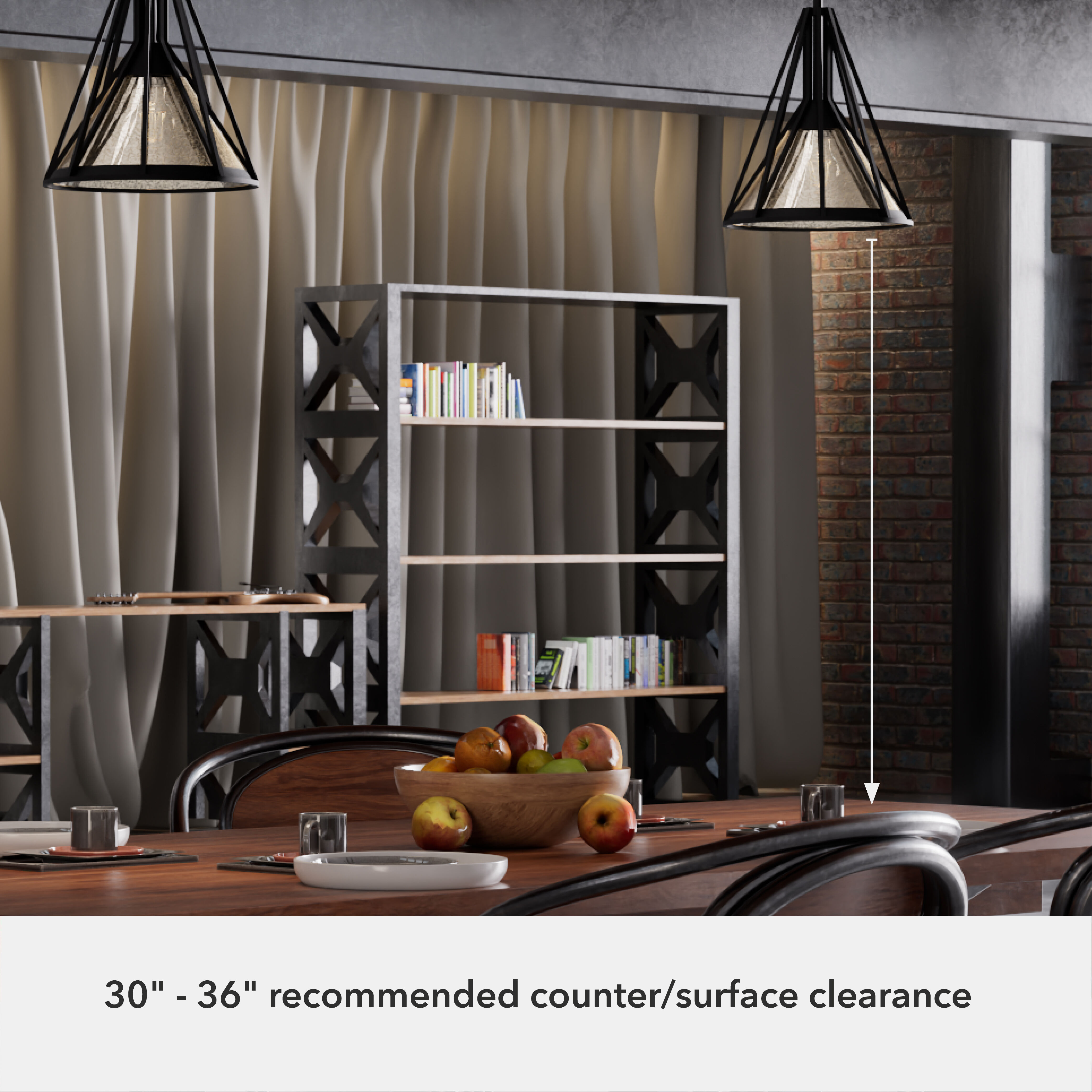 Rafner 1 Light 10.25 inch Natural Black Iron Pendant Ceiling Light