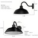 Mill Valley 1 Light 10.6 inch Matte Black and White Outdoor Wall Light, Medium