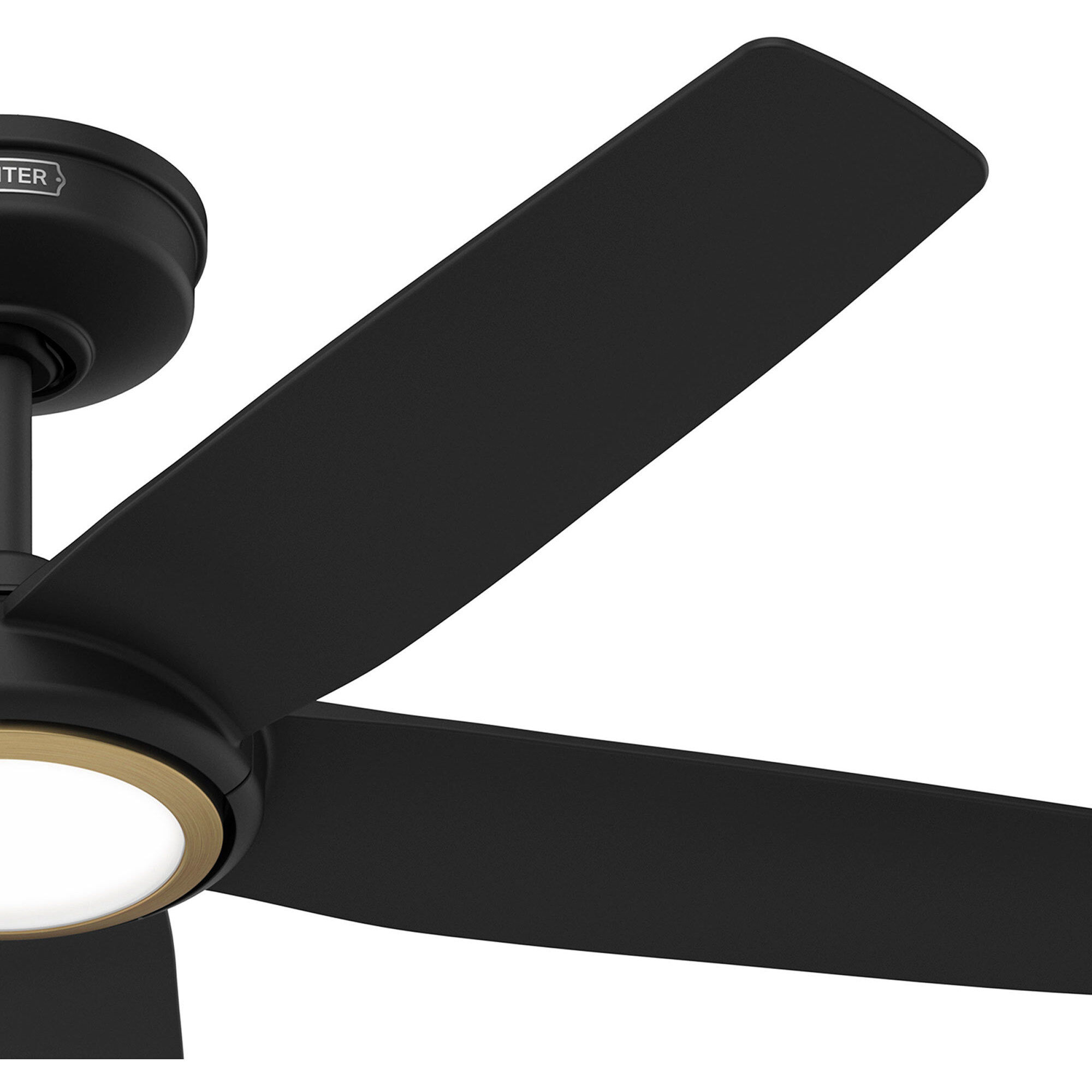 Zentech 44 inch Matte Black Outdoor Ceiling Fan
