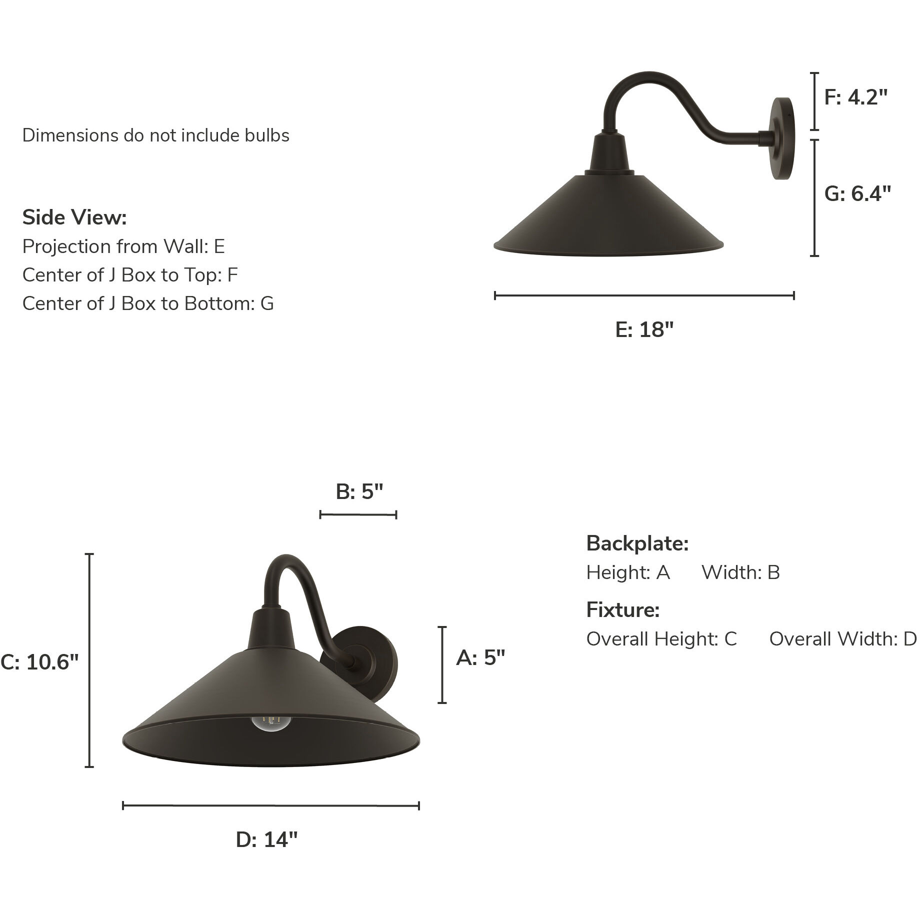 Skyflow 1 Light 10.6 inch Matte Bronze Outdoor Wall Light, Medium