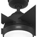 Skyflow 52 inch Matte Black Outdoor Ceiling Fan