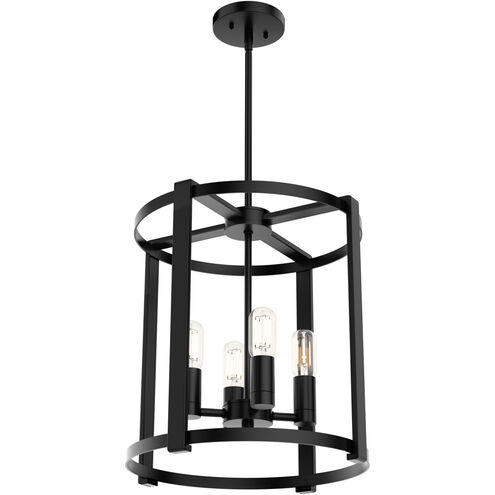 Astwood 4 Light 16 inch Matte Black Chandelier Ceiling Light