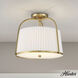 Atmore 2 Light 14 inch Alturas Gold Semi Flush Mount Ceiling Light, Large