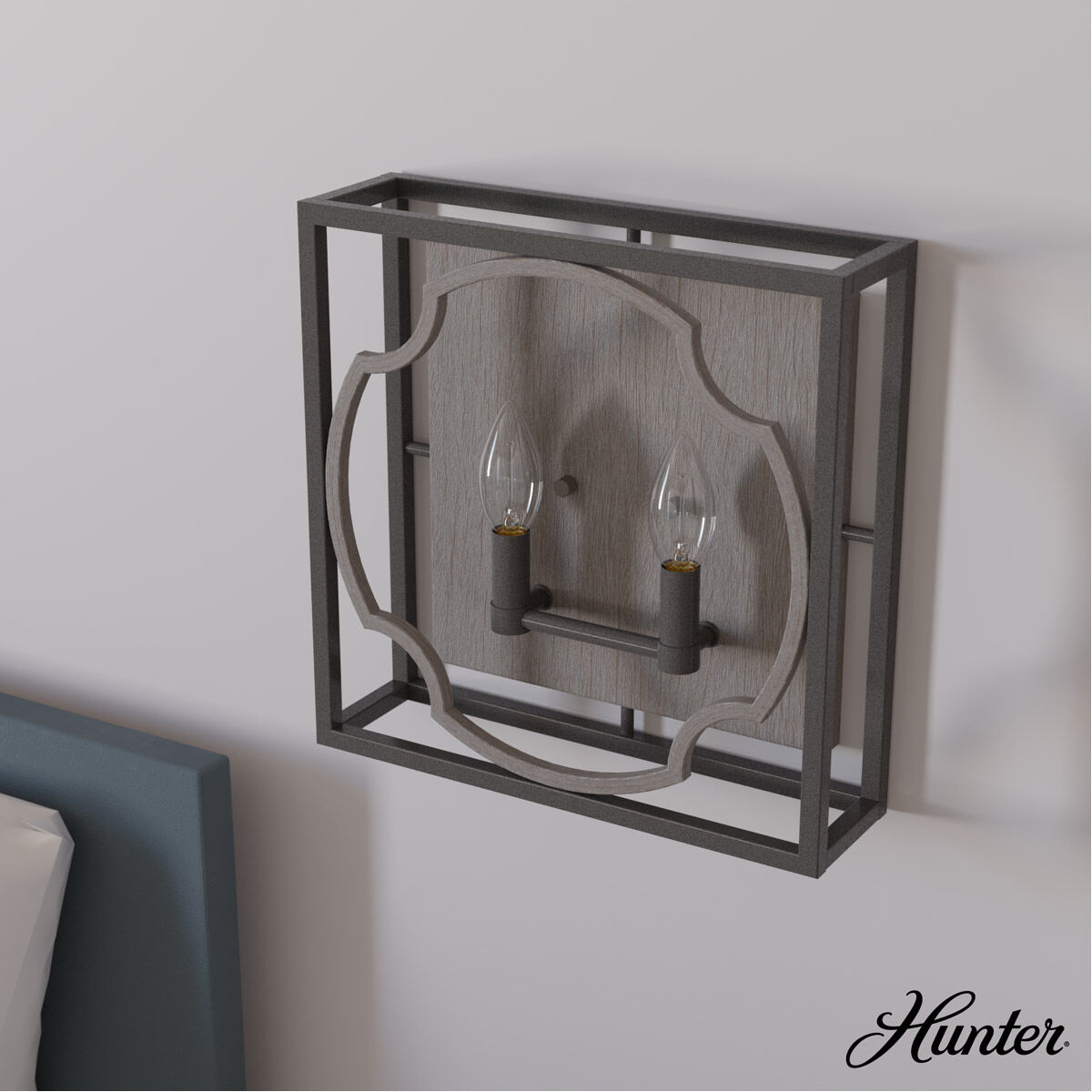 Stone Creek 2 Light 3.75 inch Noble Bronze and White Washed Oak Wall Sconce Wall Light