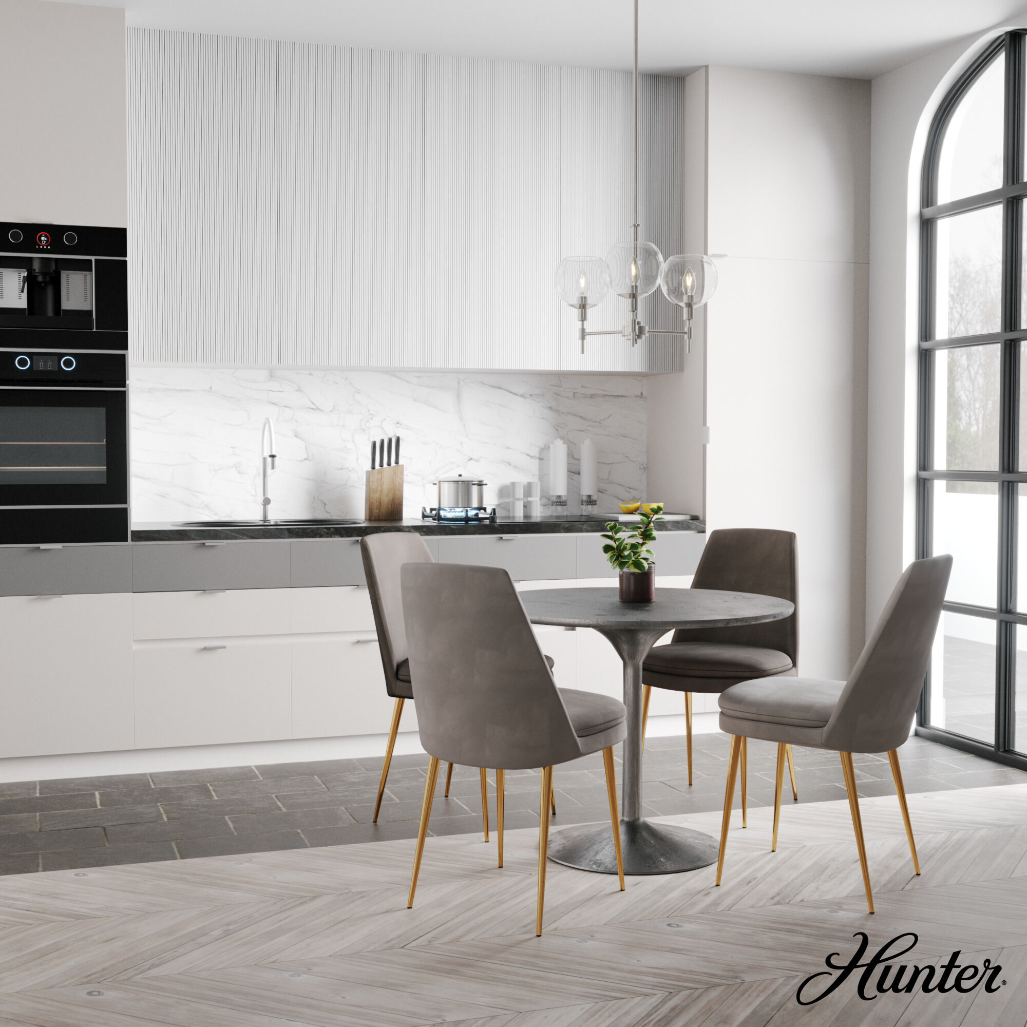 Xidane 3 Light 19 inch Brushed Nickel Chandelier Ceiling Light