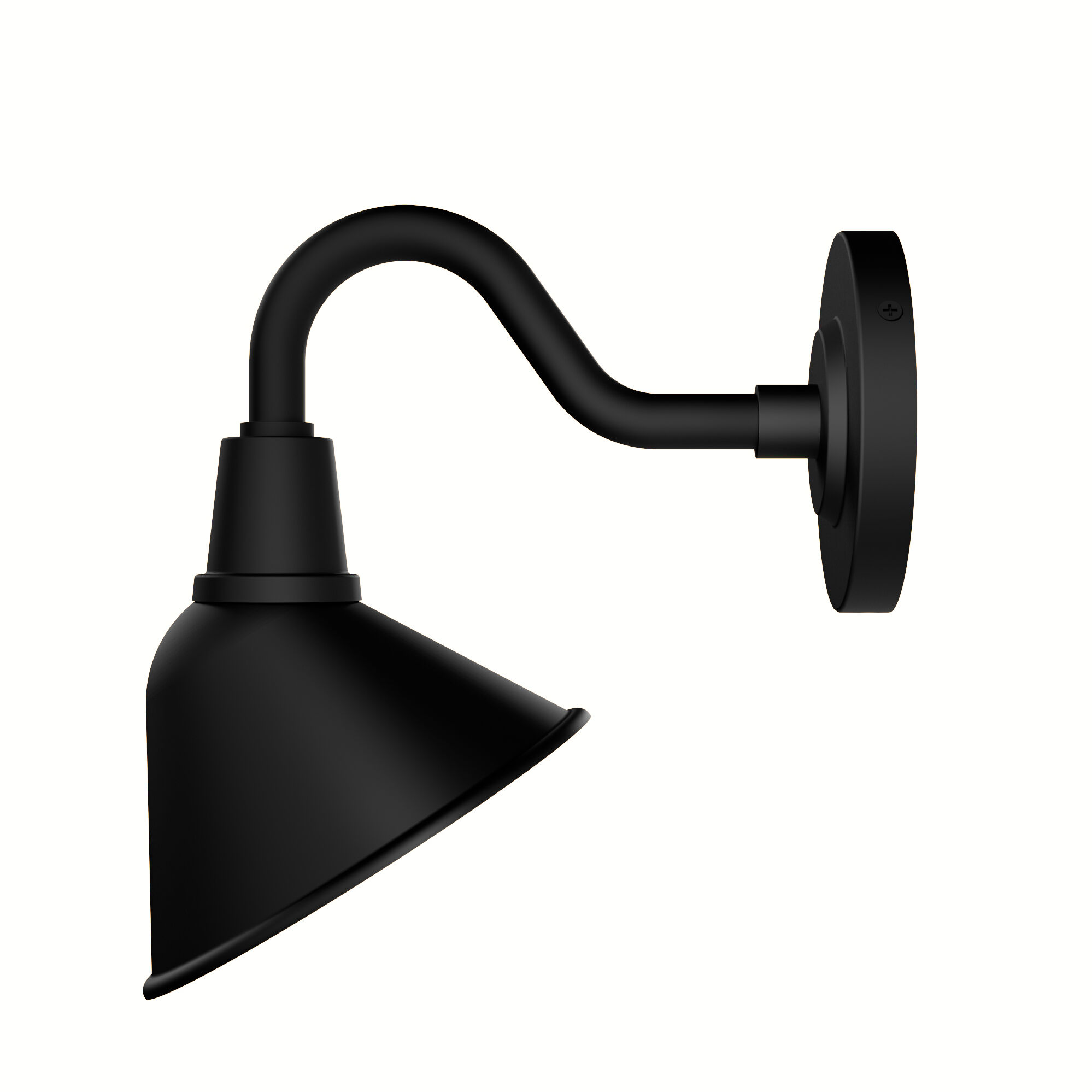 Cassius 1 Light 10.5 inch Matte Black Outdoor Wall Light, Small