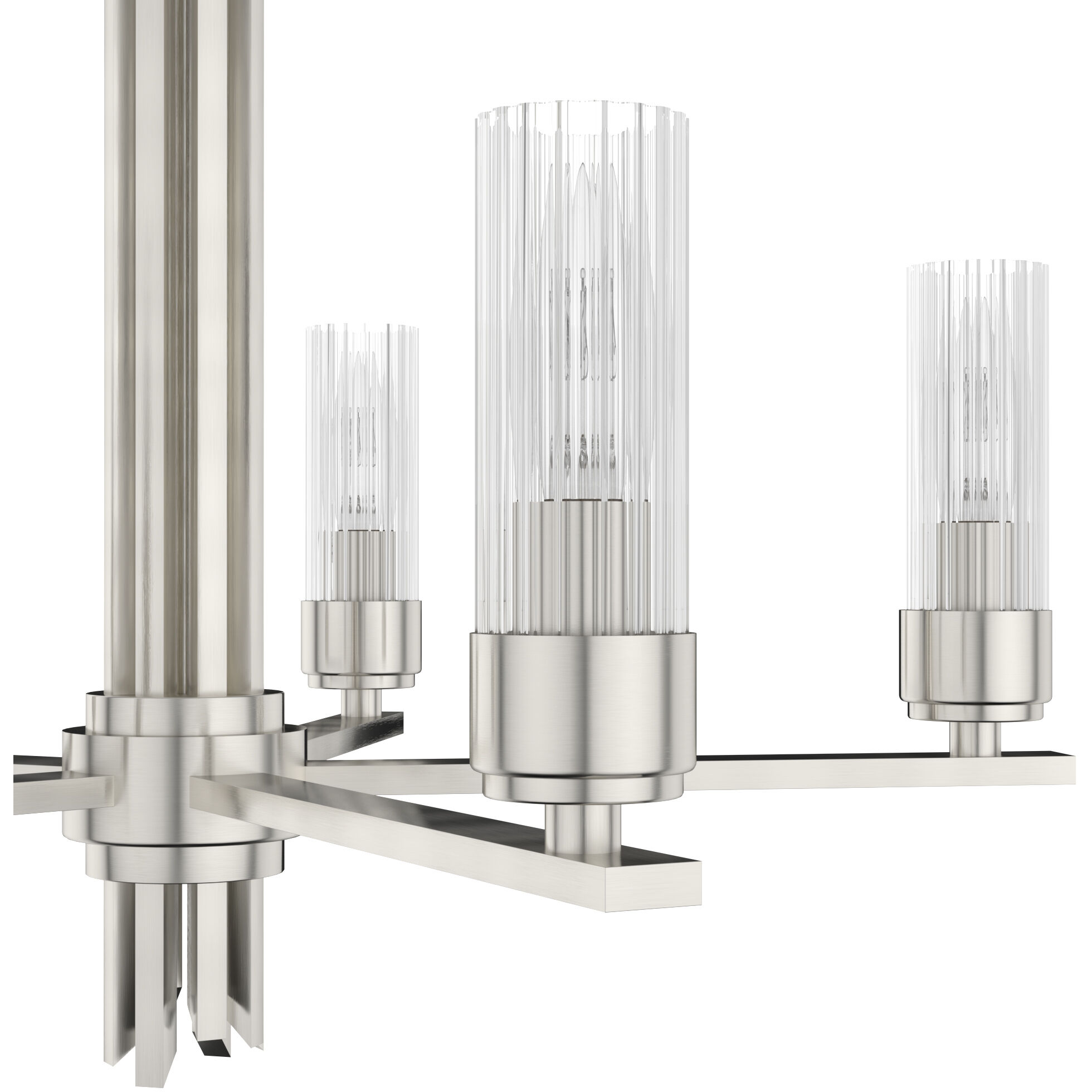 Gatz 5 Light 24 inch Brushed Nickel Chandelier Ceiling Light