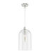 Lochemeade 1 Light 9 inch Brushed Nickel Pendant Ceiling Light
