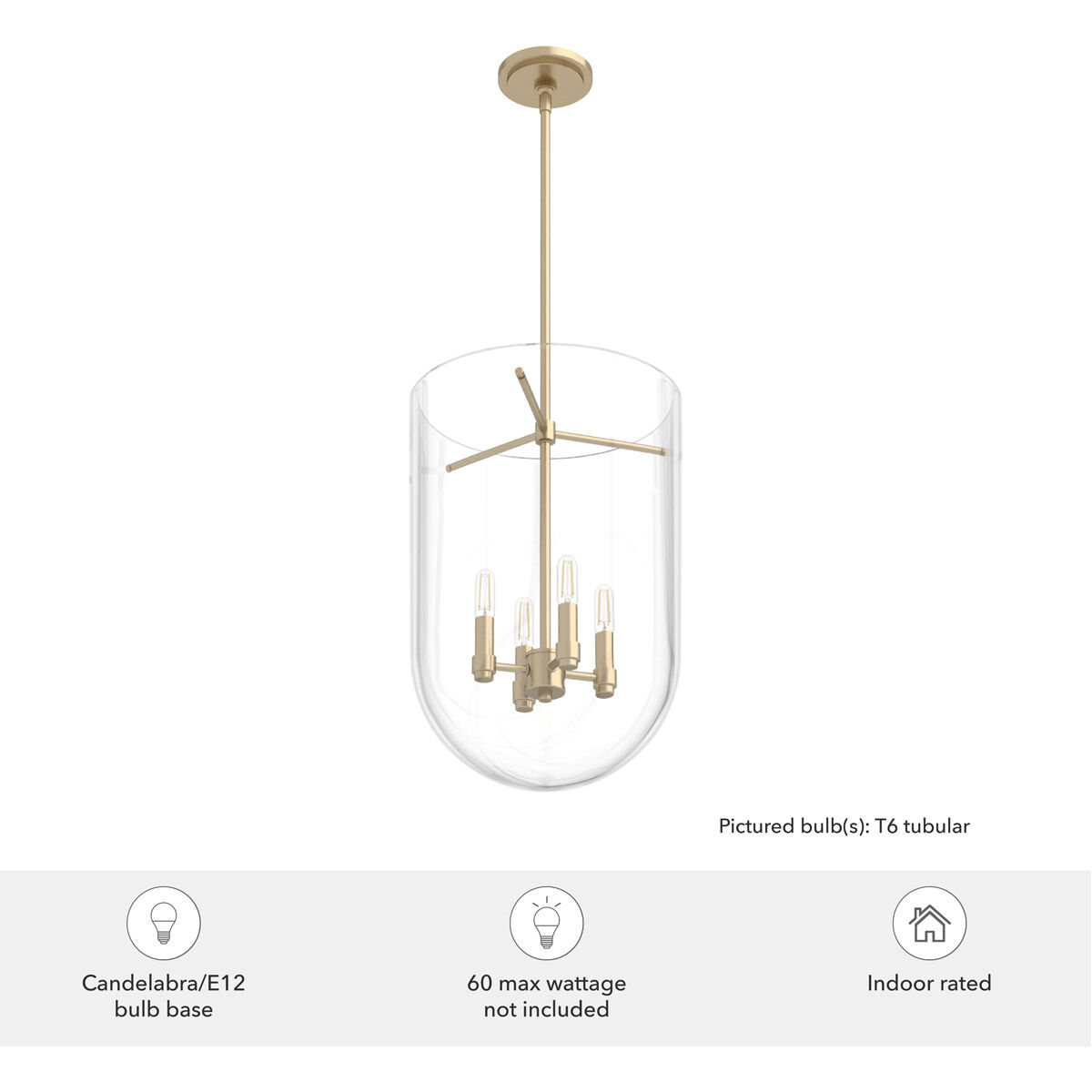 Sacha 4 Light 14 inch Alturas Gold Pendant Ceiling Light