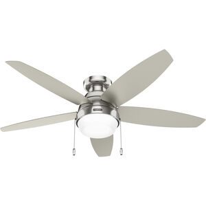 Lilliana 52 inch Brushed Nickel with Matte Nickel Blades Ceiling Fan