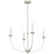 Southcrest 4 Light 26 inch Distressed White Chandelier Ceiling Light