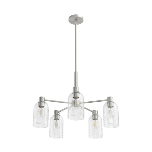 Lochemeade 5 Light 26 inch Brushed Nickel Chandelier Ceiling Light